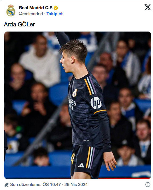 Arda Güler'in lakabını takım arkadaşları koydu, Real Madrid paylaştı - Resim: 0