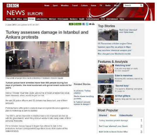 Gezi Parkı'nı dünya basını böyle gördü - Resim: 2