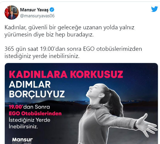 Kadınlar için alınan kararı Mansur Yavaş duyurdu - Resim: 0