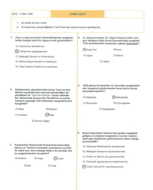 İşte tek tıkla LYS soru ve cevapları - Resim: 4