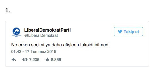 O parti öyle bir tweet attı ki...  - Resim: 1