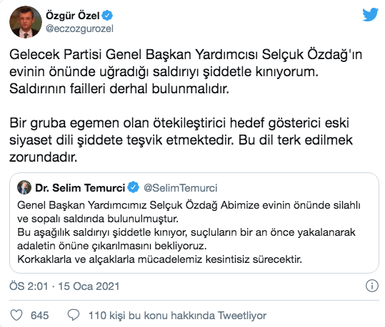 Selçuk Özdağ'a yapılan saldırıya siyasilerden sert tepki - Resim: 2