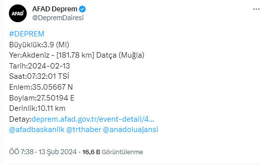 Muğla'da panik yaratan deprem! AFAD'dan açıklama geldi - Resim: 0