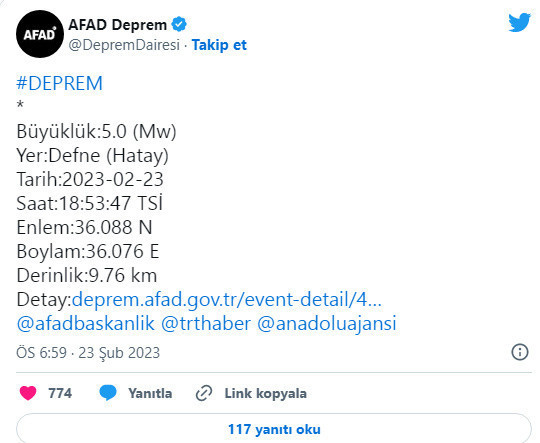 Hatay'da bir deprem daha oldu! Felaket bitmek bilmiyor - Resim: 0