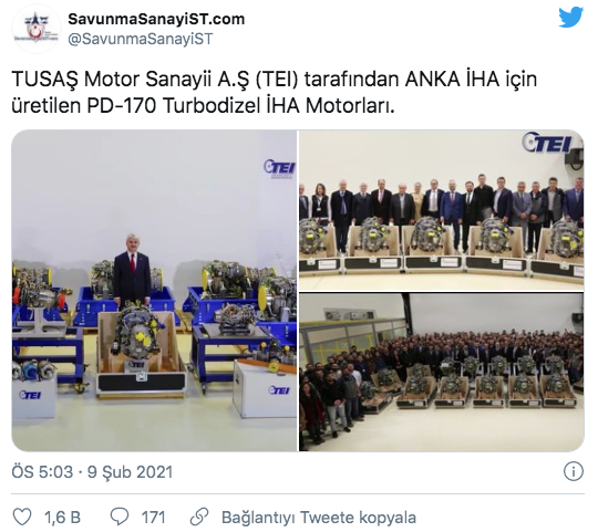 TUSAŞ ANKA İHA için üretilen motorları paylaştı - Resim: 0