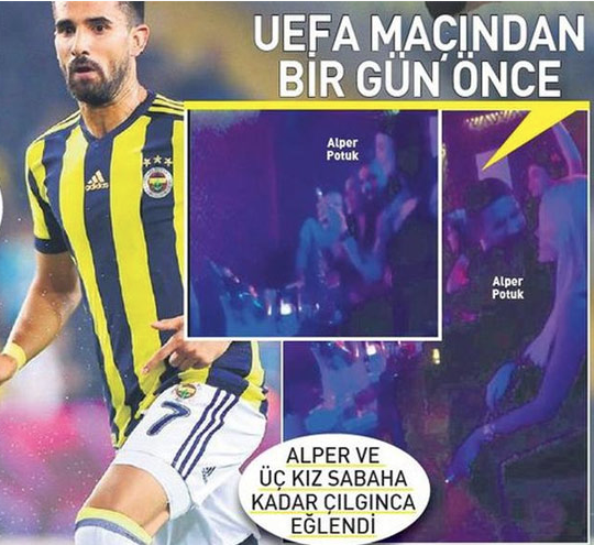 Fenerbahçeli futbolcu Alper Potuk 3 kadınla birlikte yakalandı - Resim: 1