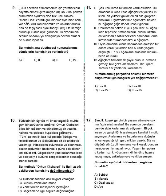 TEOG 2017 Soru kitapçıkları ve cevap anahtarları tüm dersler - Resim: 4