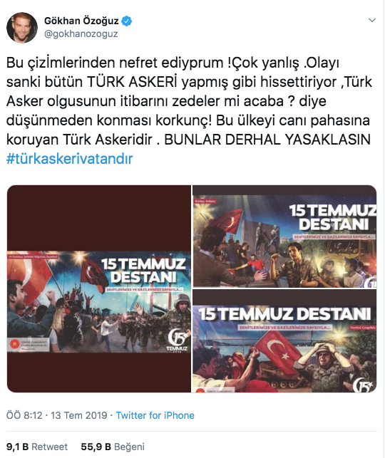 Gökhan Özoğuz'un 15 Temmuz afiş tepkisine Nedim Şener'den olay cevap - Resim: 2