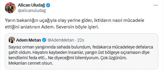 Adem Metan ve Alican Uludağ sosyal medyada tartıştı - Resim: 0