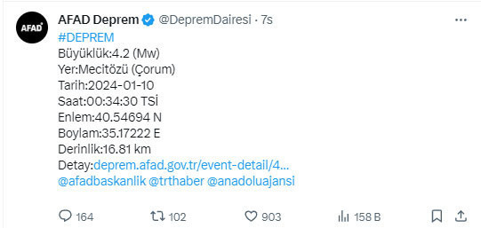 Gece saatlerinde panik yaratan deprem! Fena sallandı - Resim: 0