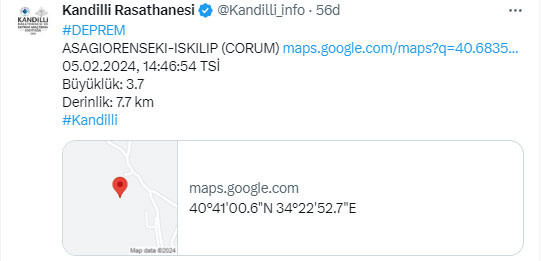 Çorum'da deprem paniği! Kandilli'den açıklama geldi - Resim: 0