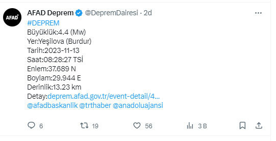 Burdur'da panik yaratan deprem! AFAD şiddetini duyurdu - Resim: 0