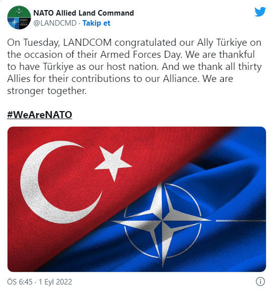 Türkiye'nin tepkisi sonuç verdi: NATO paylaşım yaptı - Resim: 0