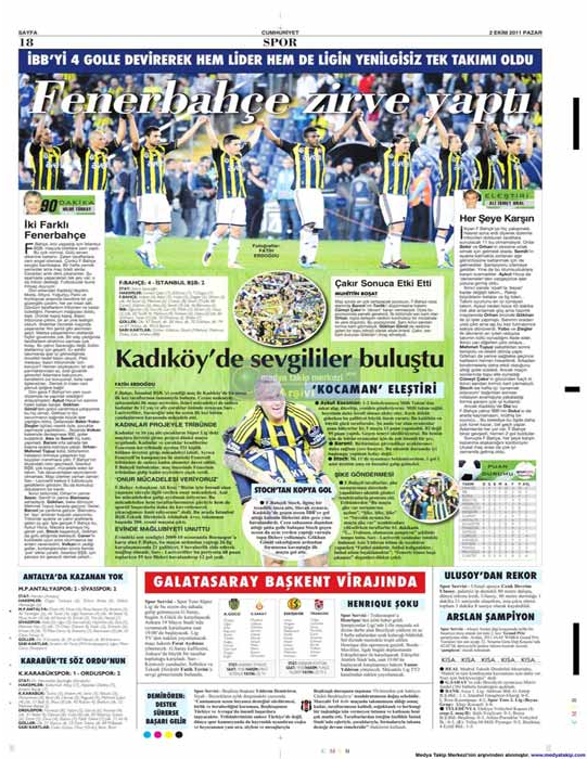 F.Bahçe için en güzel manşet - Resim: 3