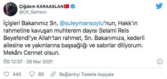 İçişleri Bakanı Süleyman Soylu'nun dayısı Selami Reis vefat etti - Resim: 0