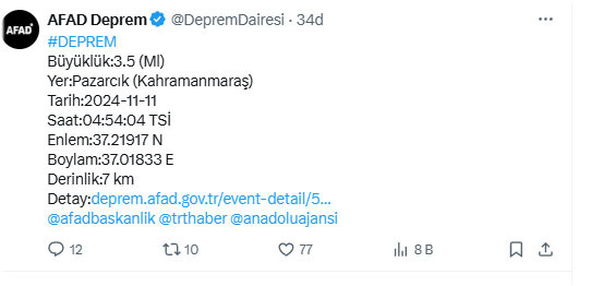 Kahramanmaraş'ta deprem paniği! AFAD açıkladı - Resim: 0