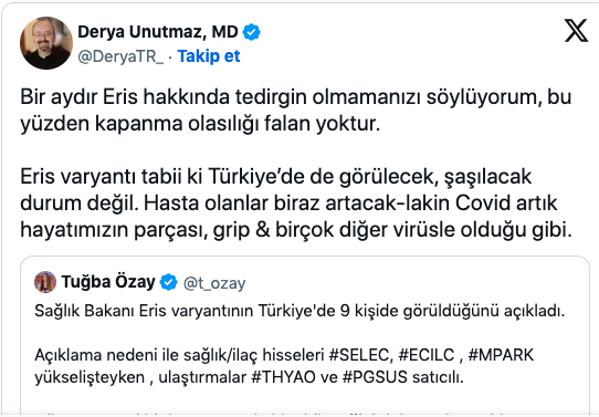 Eris varyantı Türkiye'de! Peki yeniden kapanma olacak mı uzman net cevap verdi! - Resim: 0