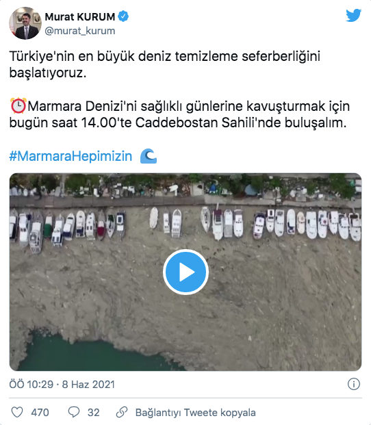 Bakan Kurum: Müsilaja karşı Türkiye'nin en büyük deniz temizleme seferberliği başlatıyoruz - Resim: 0