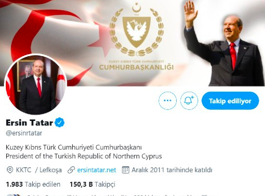 Twitter Ersin Tatar'ı onayladı Rumlar çıldırdı - Resim: 0