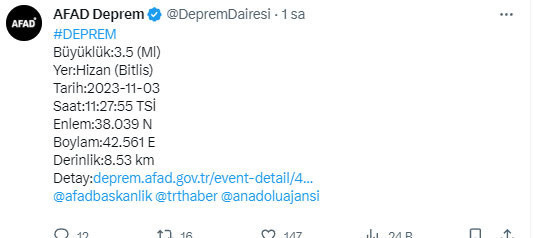 Deprem oldu! AFAD ve Kandilli'den açıklama var - Resim: 0