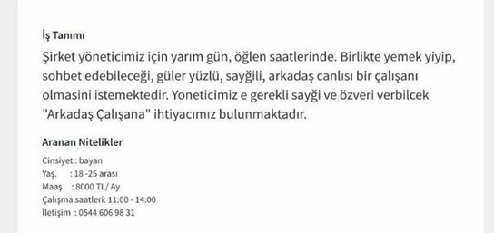 Türk iş ilanı sitesinde skandal 'Ayda 8000 TL maaşla metres...' - Resim: 3