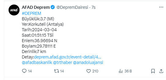 Gece yarısı panik yaratan deprem! AFAD'dan açıklama geldi - Resim: 0