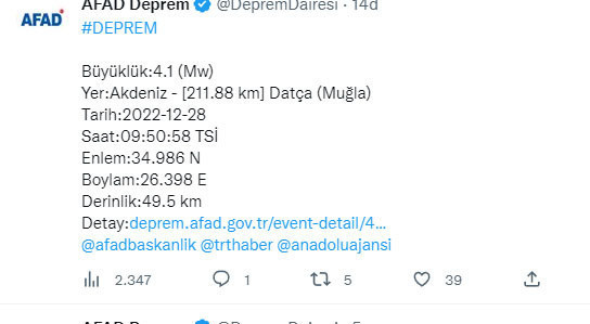 Muğla'da panik yaratan deprem! AFAD şiddetini açıkladı - Resim: 0