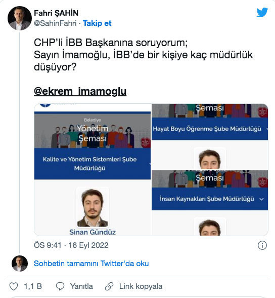 İBB'de 1 kişi 3 müdürlük yaparak 3 maaş alıyor iddiasıyla ilgili açıklama geldi - Resim: 0