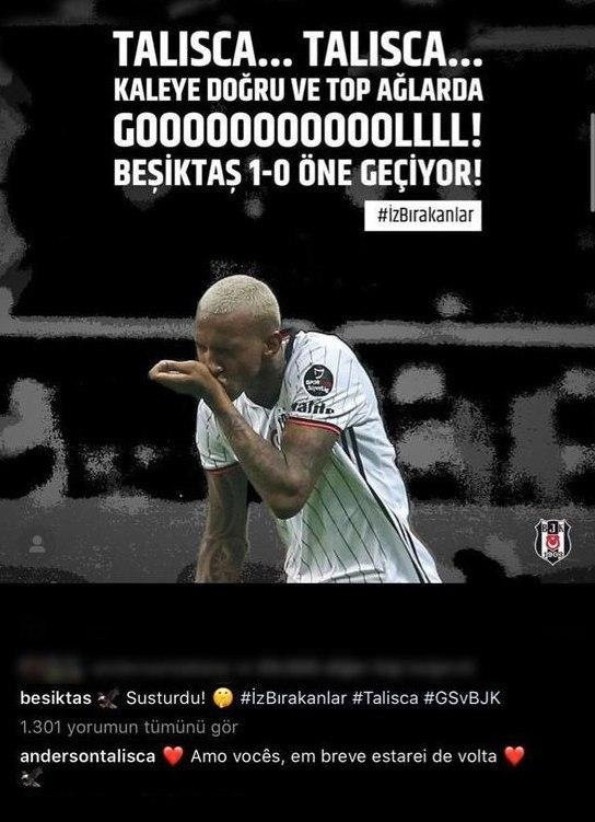 Talisca'dan Beşiktaş taraftarını heyecanlandıran açıklama! Yakında döneceğim - Resim: 0
