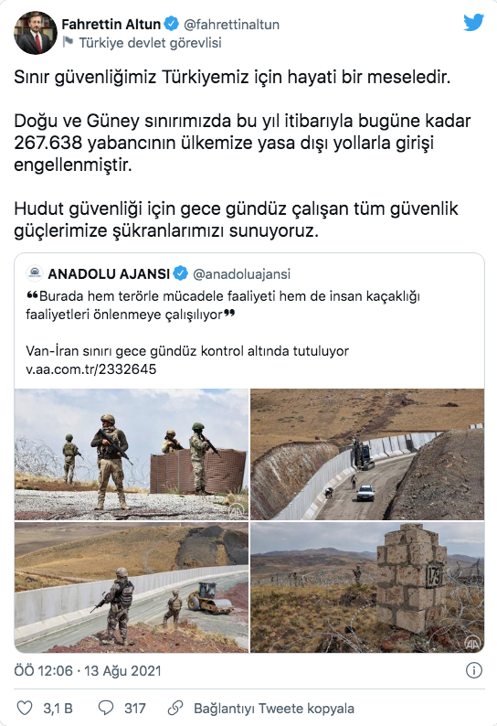İletişim Başkanı Altun'dan dikkat çeken 'Afgan göçmen' açıklaması - Resim: 0