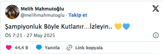 Melih Mahmutoğlu'ndan şampiyonluk kutlamalarında Galatasaray'a gönderme - Resim: 4