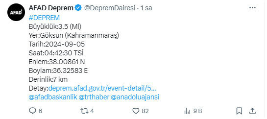 Sabaha karşı panik yaratan deprem! AFAD duyurdu - Resim: 0