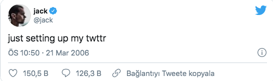 Jack Dorsey ilk tweet'ini alan kişi Türk çıktı! 2,5 milyon dolar ödedi - Resim: 0