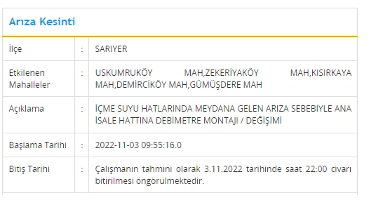 Hazırlıkları yapın İSKİ duyurdu! Yarın bu ilçelerde 12 saat su yok - Resim: 2
