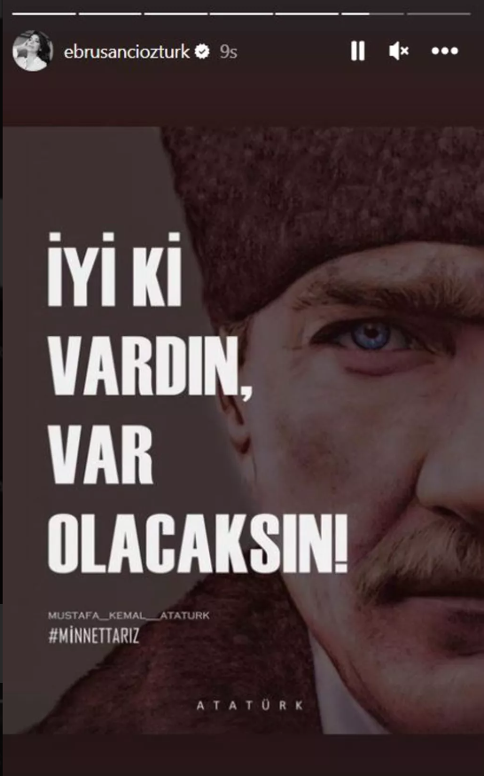 Ünlülerden peş peşe 10 Kasım paylaşımları! 'Yolum sensin' - Resim: 1