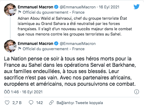 DAEŞ'li teröristbaşı Adnan Mali'de öldürüldü Macron duyurdu - Resim: 0