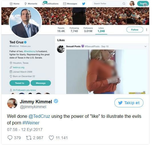 Twitter'da cinsel içerikli sayfayı beğenince ünlü siyasetçi rezil oldu - Resim: 4