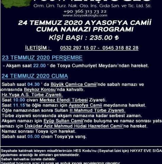 Ayasofya'ya 235 liraya namaz turu! İlan tartışma yarattı - Resim: 0