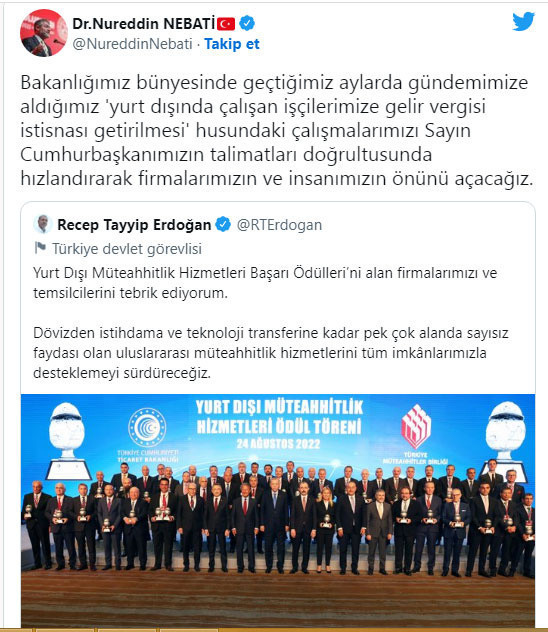 Bakan Nebati'den yurt dışında çalışan Türk işçiler için vergi istisnası açıklaması - Resim: 0