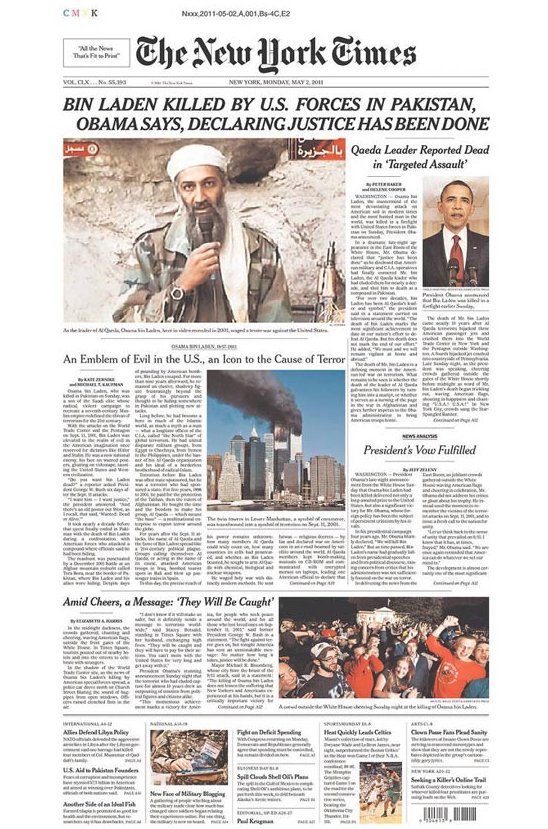 ABD basının Bin Ladin bayramı... - Resim: 4