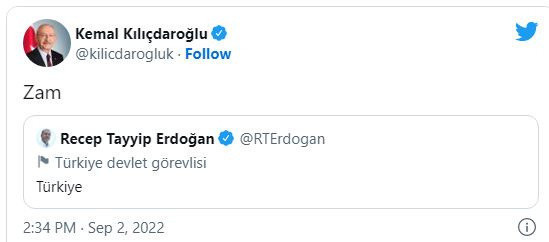 OneWordTweet akımı çığ gibi büyüyor! Erdoğan'a Kılıçdaroğlu'nun alıntılı tweeti bomba - Resim: 2