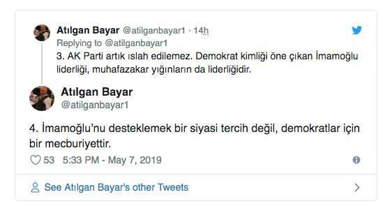 Davutoğlu'nun eski danışmanından Ekrem İmamoğlu'na destek - Resim: 0