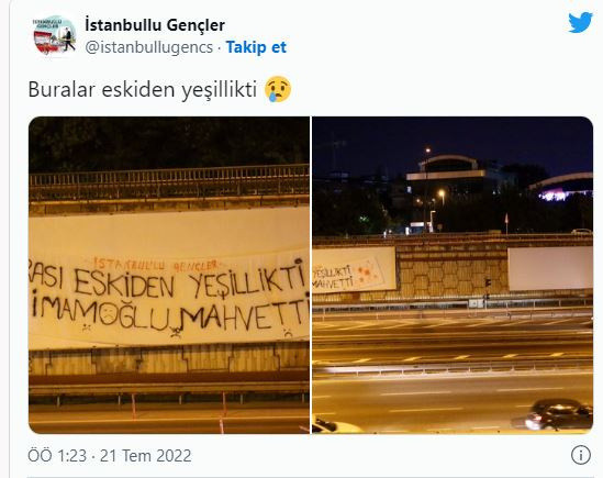 İmamoğlu'na şok üstüne şok: İstanbullu gençler pankart asıp sert tepki gösterdi - Resim: 0