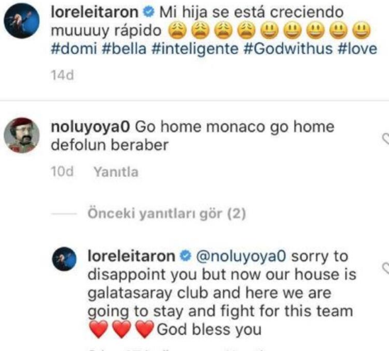 Falcao'nun eşi Lorelei Taron'dan 'evinize dönün' diyen taraftara flaş yanıt - Resim: 4