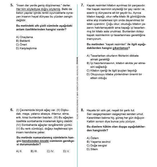 TEOG 2017 Soru kitapçıkları ve cevap anahtarları tüm dersler - Resim: 3