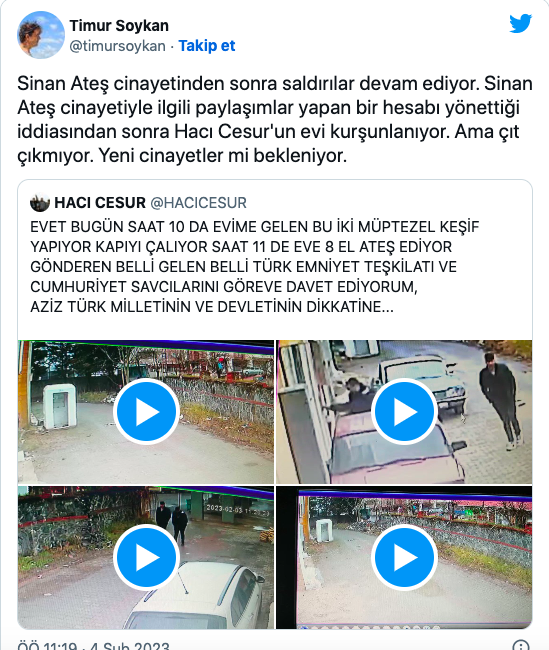 Sinan Ateş paylaşımı canından ediyordu! Evine böyle kurşun yağdırdılar - Resim: 1