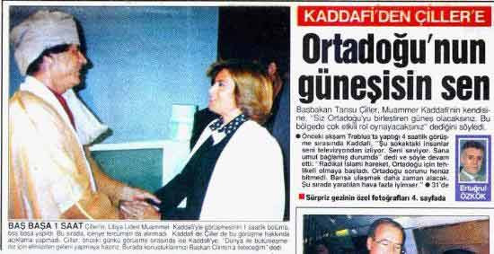 Kaddafi Tansu Çiller'e aşıktı - Resim: 1