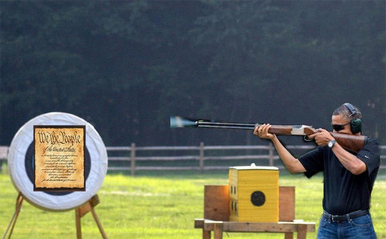 Obama'nın av tüfeği alay konusu oldu - Resim: 3