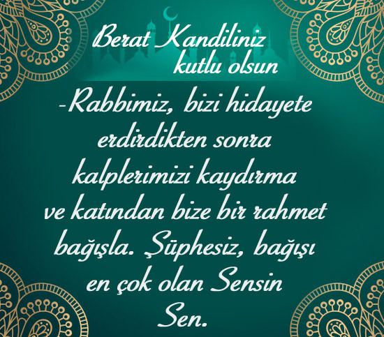 Kandil Mesajları-Resimli dualı en güzel Berat kandili SMS mesajları - Resim: 4