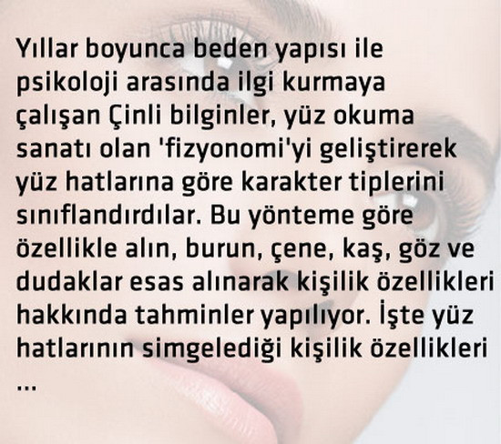 Karakterinizi yüz şekliniz belirliyor - Resim: 1